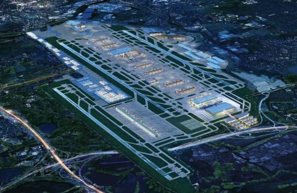 A beautiful image of Heathrow Airport