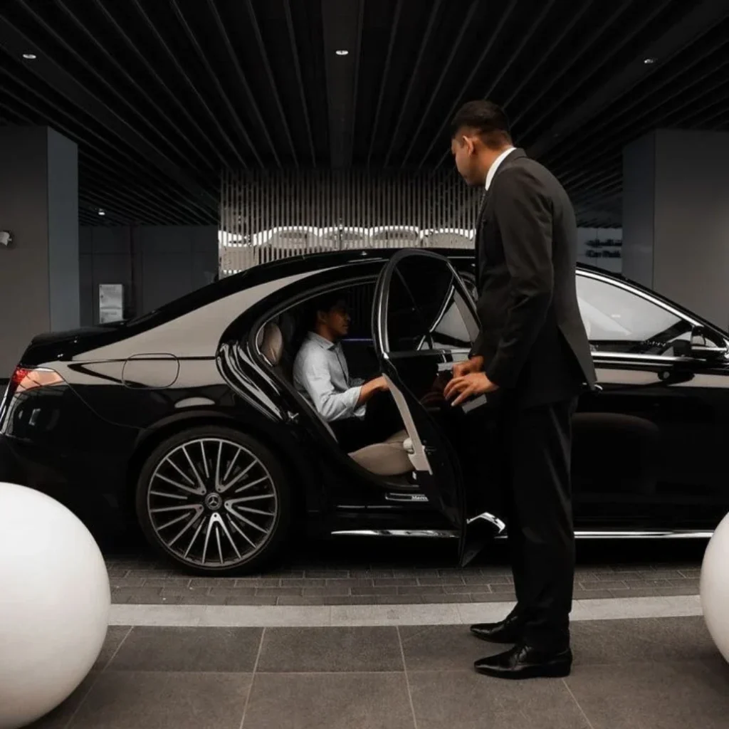 luxury Chauffeur airport transfer service in Belgravia